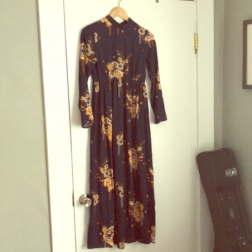 High-neck Maternity Dress